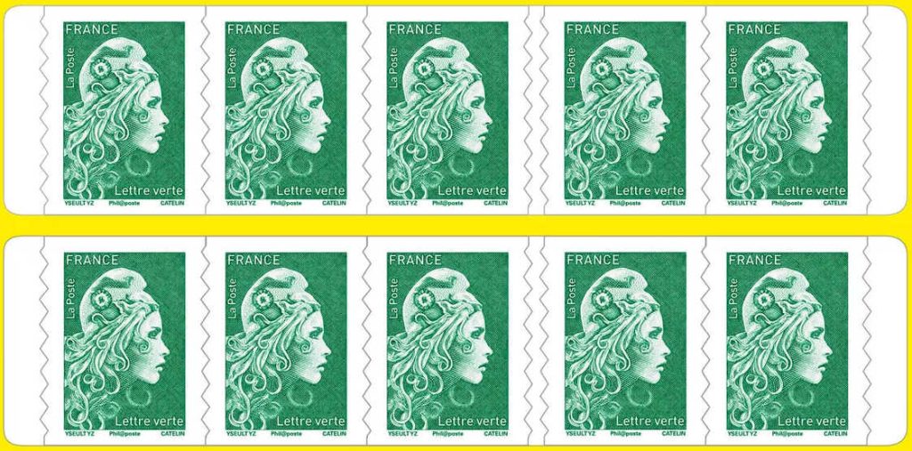 Prix d'un carnet de timbres La Poste et où coller le timbre